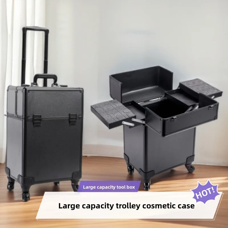 Beauty & Makeup Katia Di Paola - Rolling Cosmetic Luggage Organizer Large Capacity