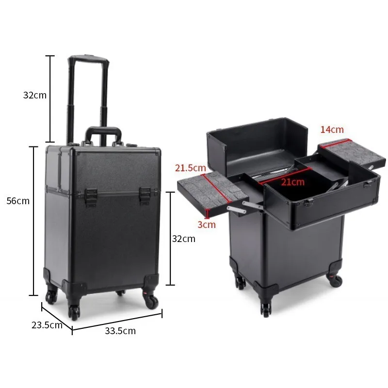 Rolling Cosmetic Luggage Organ - Beauty & Makeup Katia Di Paola 评论和价格