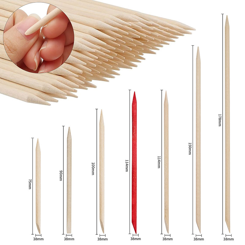 100Pcs Cuticle Pusher Remover  - Contour Palette Stick 评论和价格