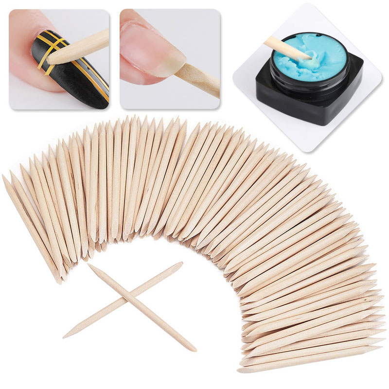 100Pcs Cuticle Pusher Remover  - Contour Palette Stick 评论和价格