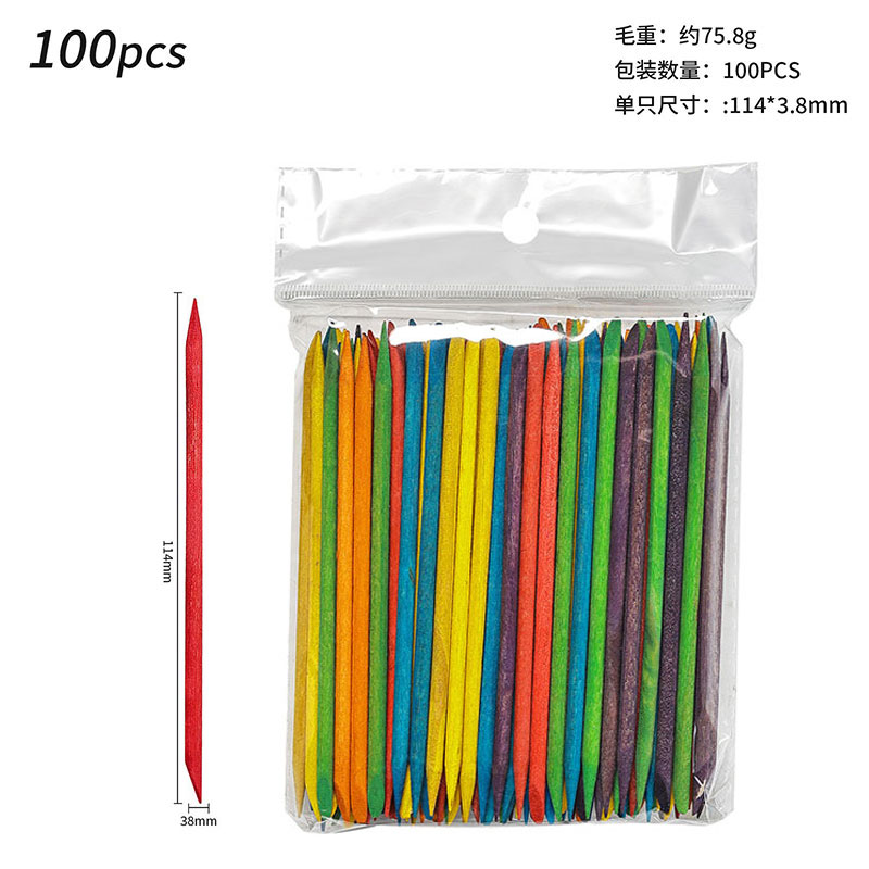100Pcs Cuticle Pusher Remover  - Contour Palette Stick 评论和价格